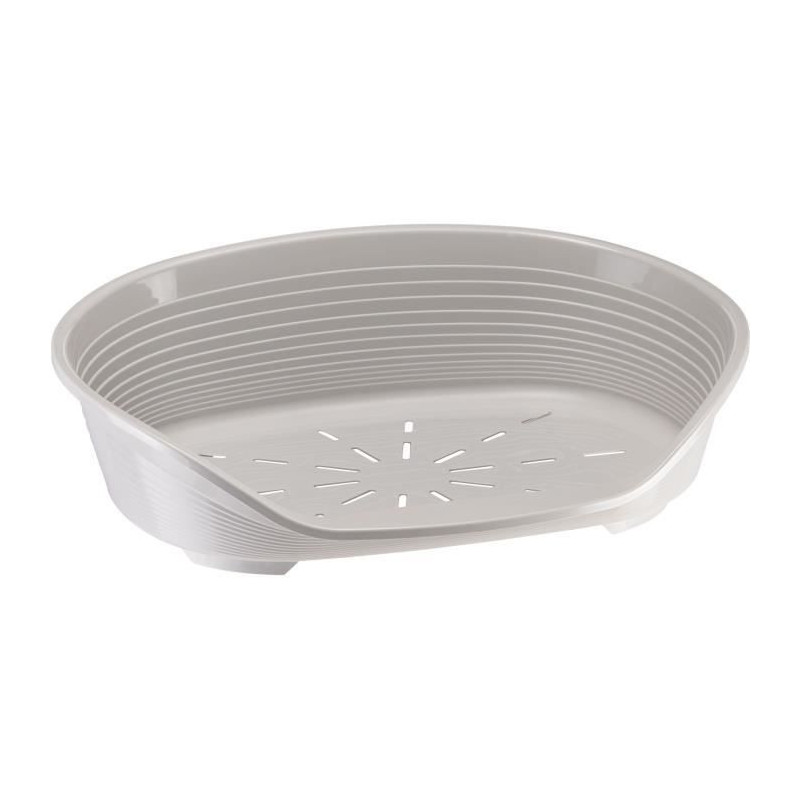 SIESTA DELUXE Basket Size 6 - 70.5*52*23 cm - Light Grey - FERPLAST