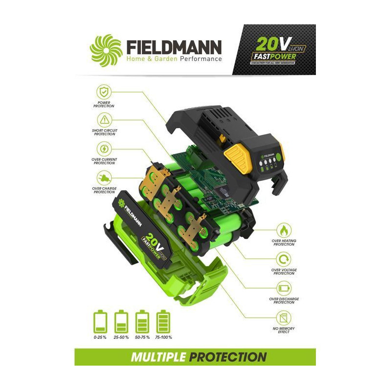 Battery - FIELDMANN - 20V - 4Ah