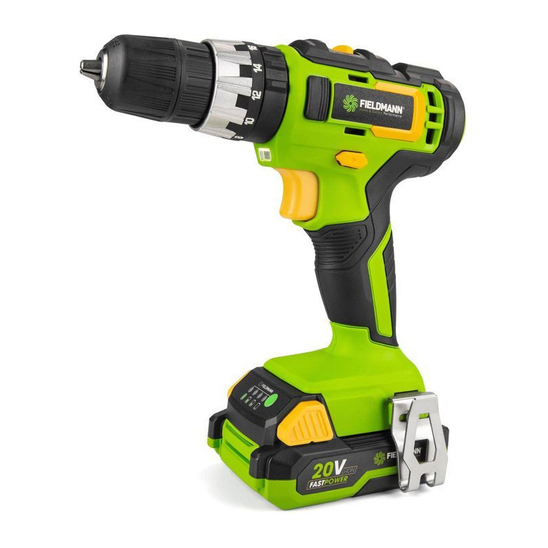 Cordless impact drill - FIELDMANN - 20V - 2Ah battery - 35 Nm - Quick