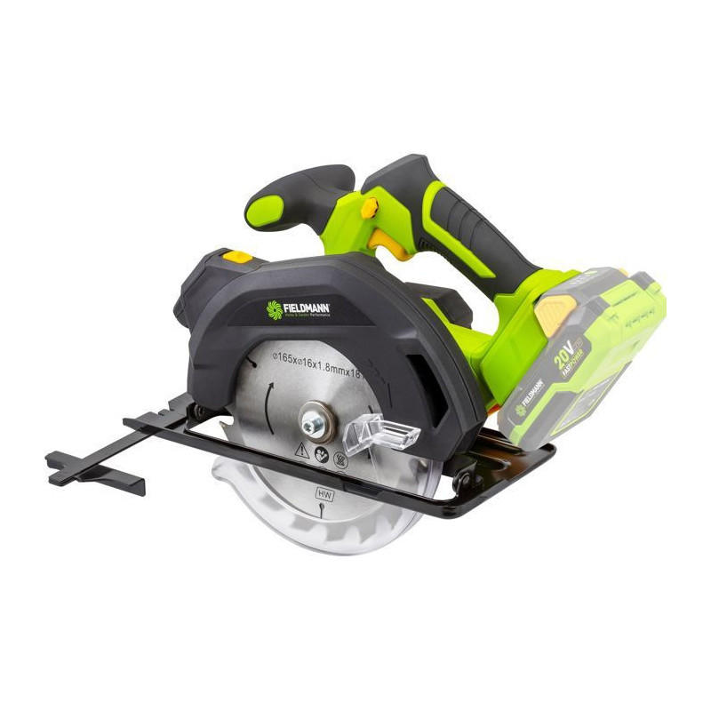 Cordless circular saw - FIELDMANN - 20V - 165 mm - Laser guide - Batte