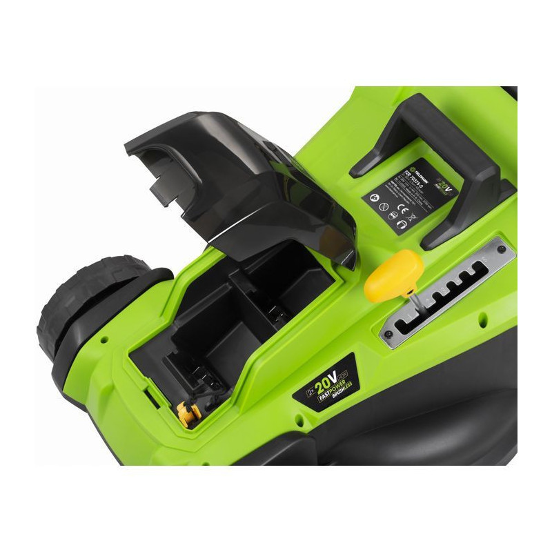 Cordless lawnmower - FIELDMANN - 20V - Cutting 37 cm - Max height 75 m