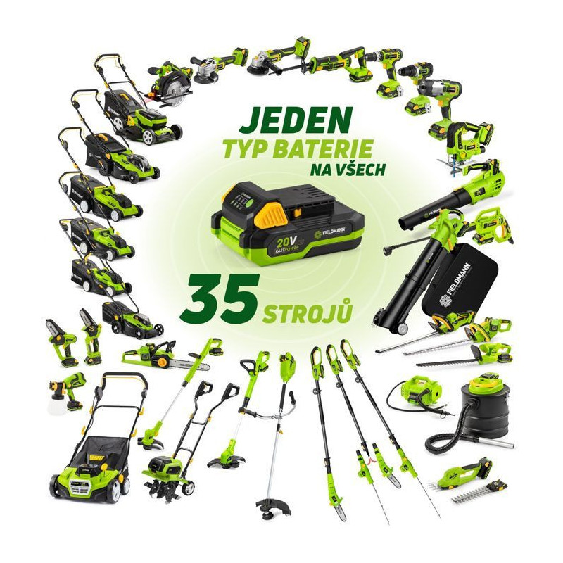 Cordless reciprocating saw - FIELDMANN - 20V - Battery and charger not