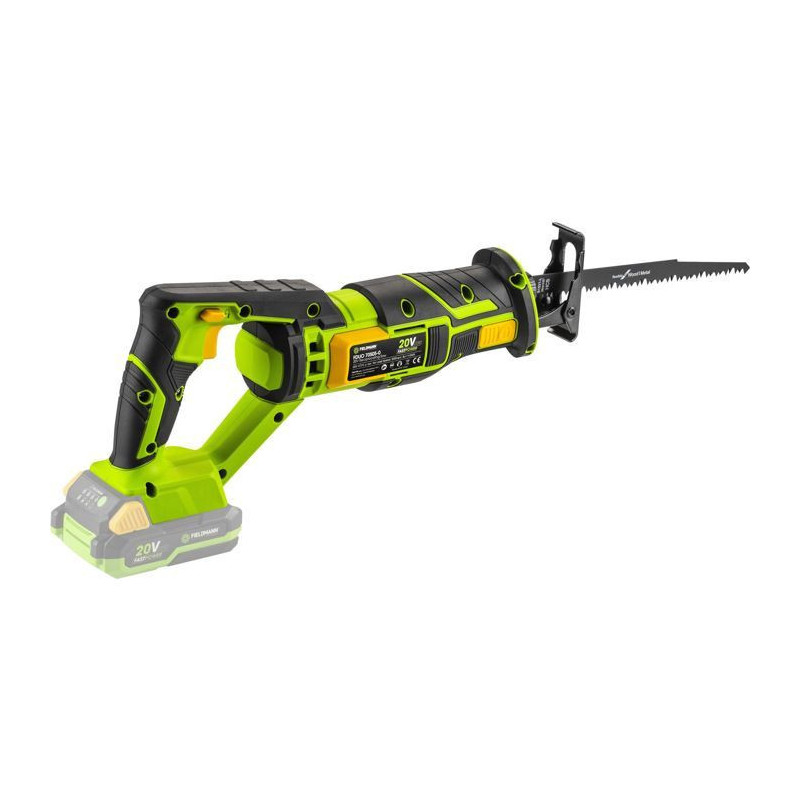 Cordless reciprocating saw - FIELDMANN - 20V - Battery and charger not