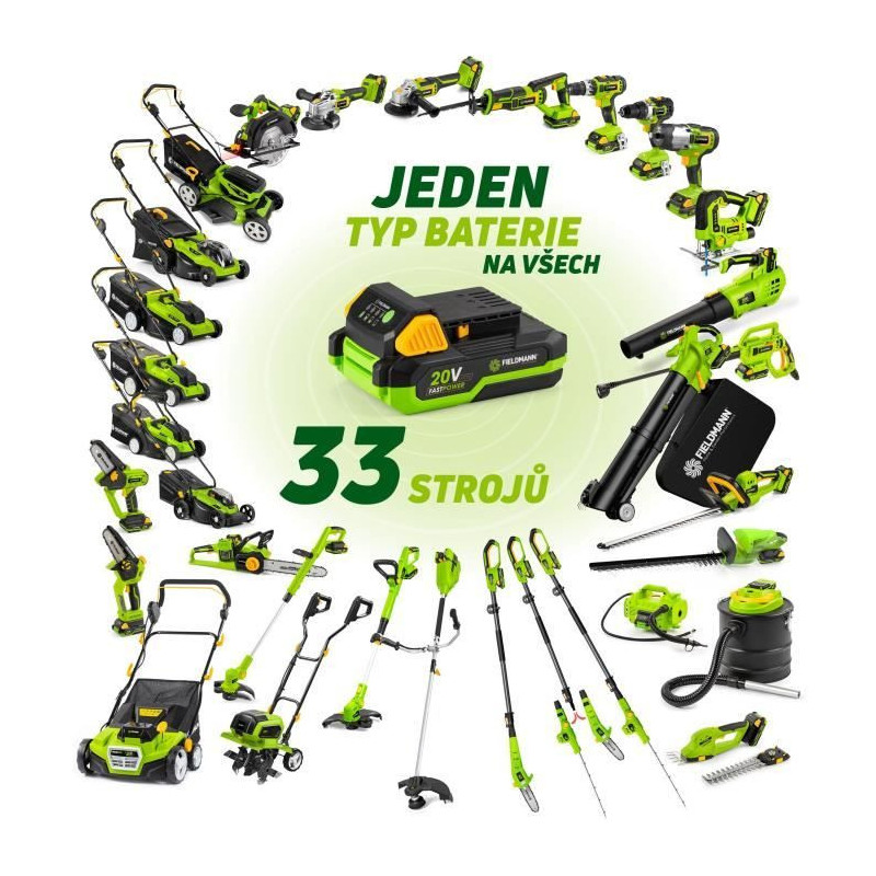 Cordless compressor - FIELDMANN - 20V - 10.3 bar - 235 L/min - Battery