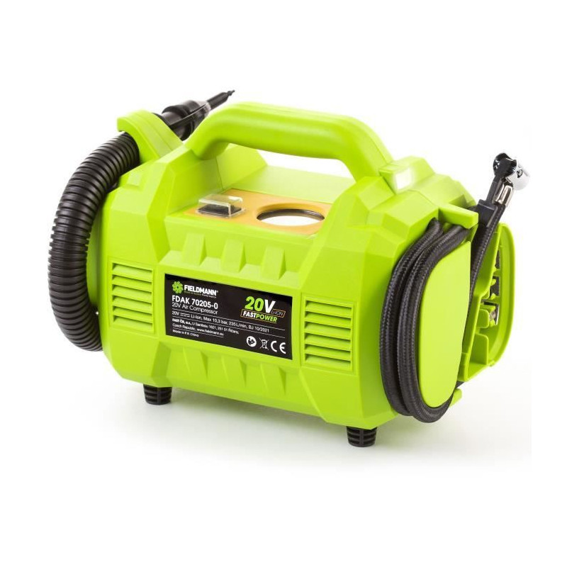 Cordless compressor - FIELDMANN - 20V - 10.3 bar - 235 L/min - Battery