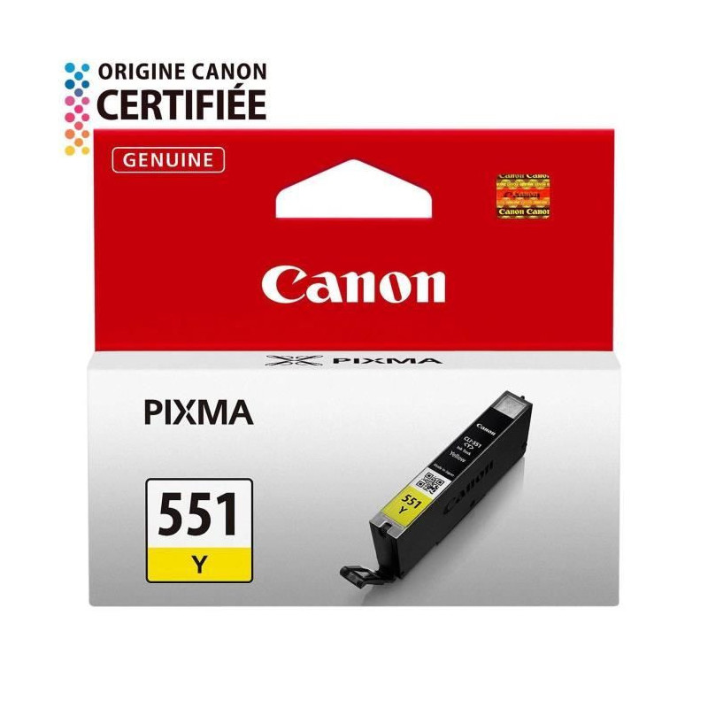 CANON CLI-551Y Ink Cartridge - Yellow - Standard Capacity - 330 pages