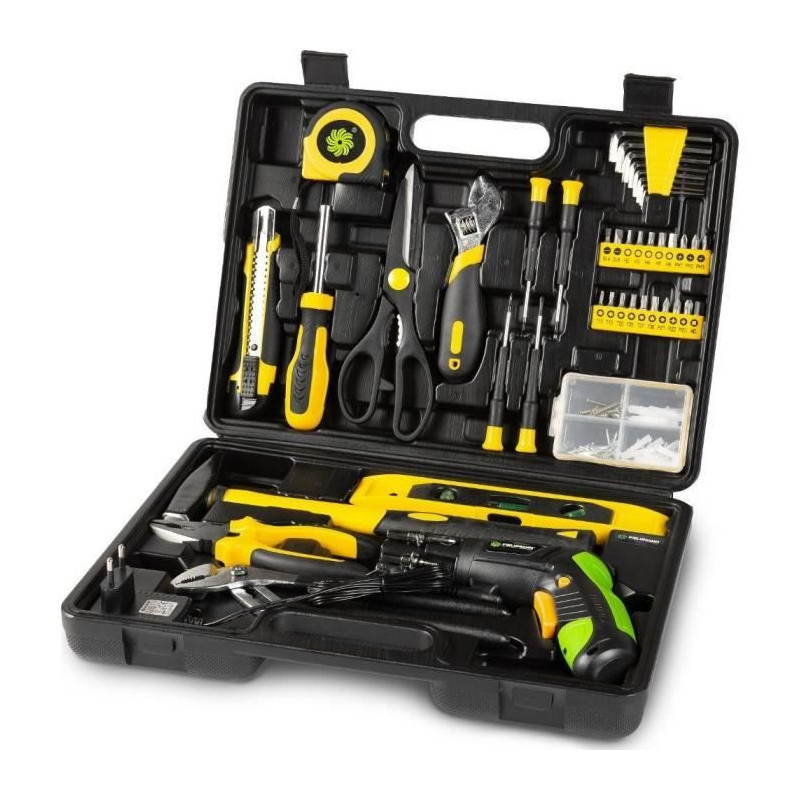 Tool set with cordless screwdriver - Fieldmann - FDG 5018-108AR
