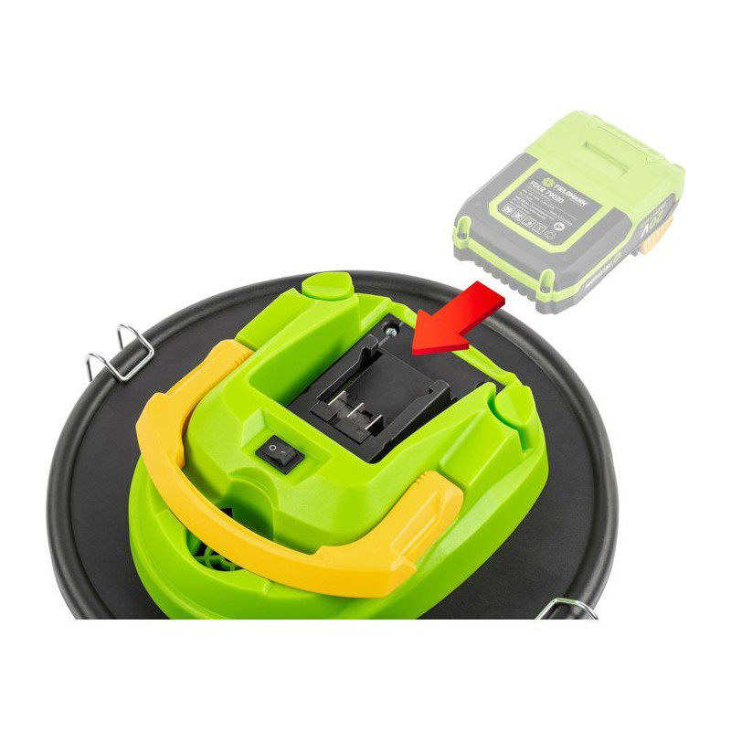 Cordless ash vacuum cleaner - FIELDMANN - 20V - Washable HEPA filter -