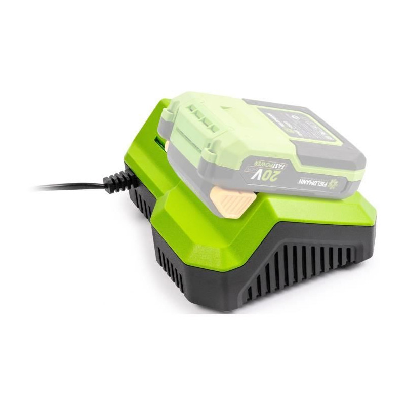 Fast charger - FIELDMANN - For 20V battery - Charges 2Ah in 30 min - C