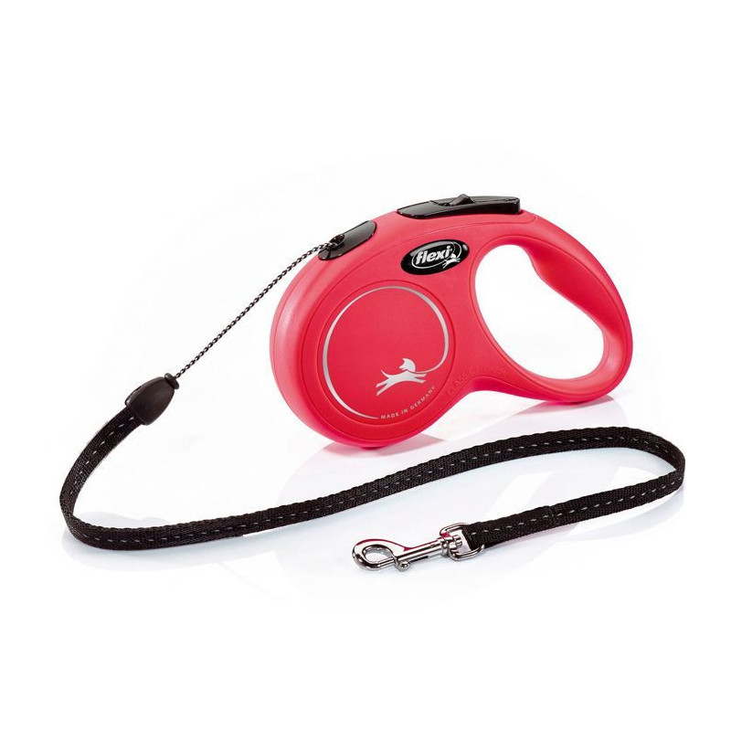 Leash Flexi Classic Cord S Red 5 Meters
