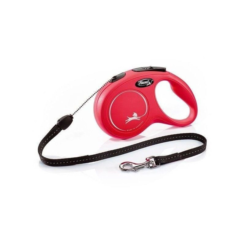 Leash Flexi Classic Cord S Red 8 Meters