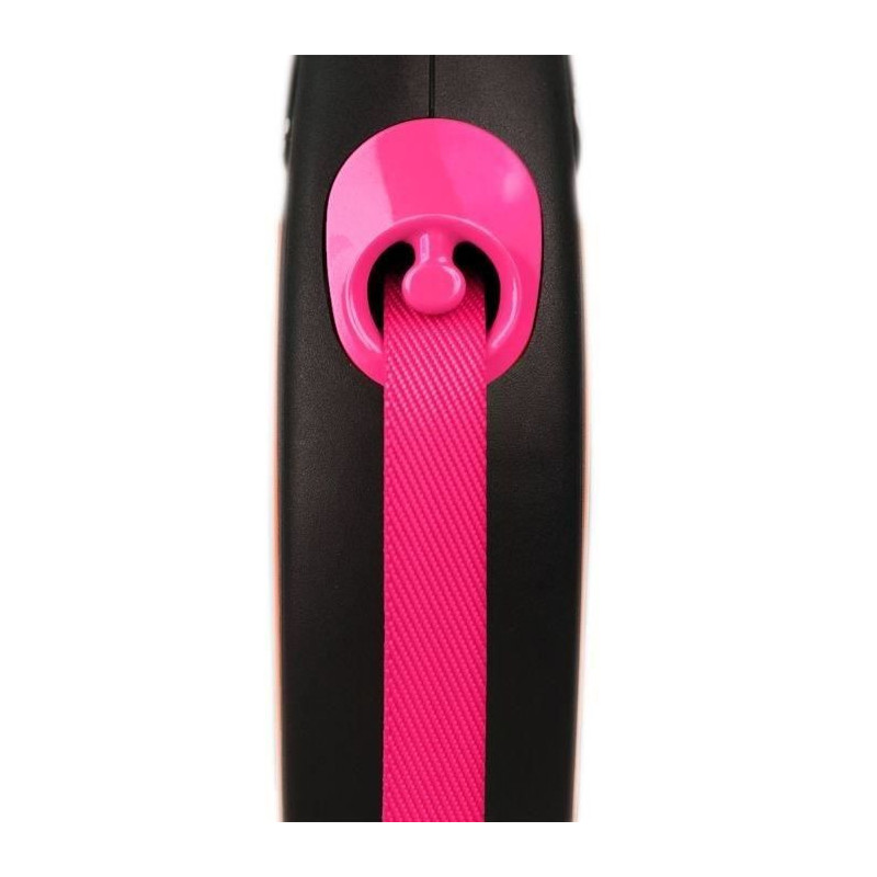 TRIXIE flexi New NEON strap leash - Size S - 5m - Neon pink
