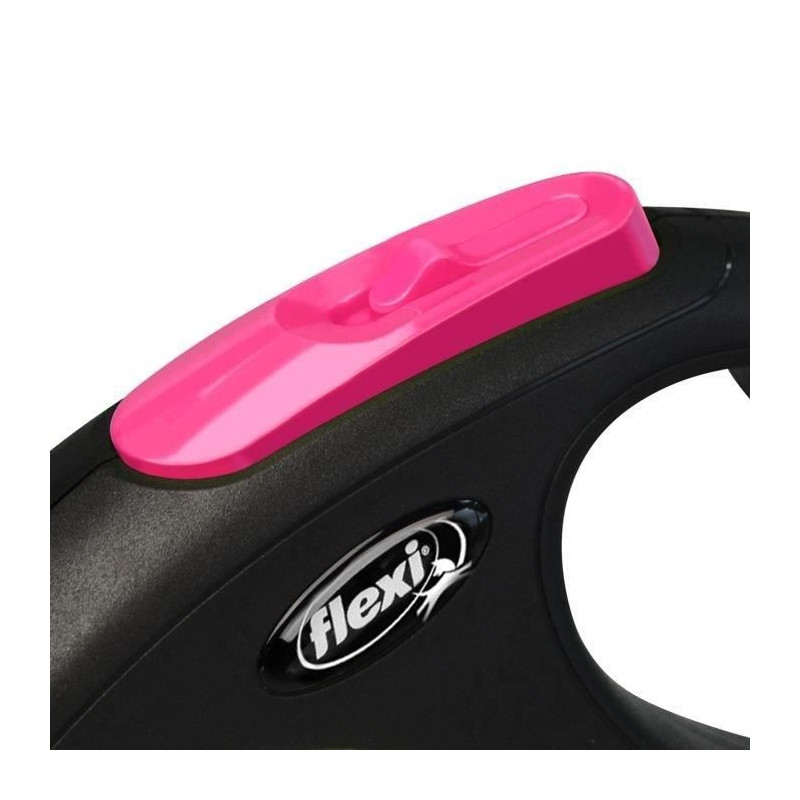 TRIXIE flexi New NEON strap leash - Size S - 5m - Neon pink