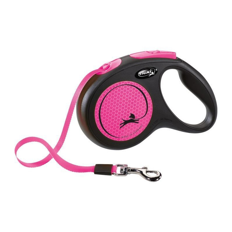 Leash strap - TRIXIE - 209326 - flexi New NEON - 5 m - Neon pink