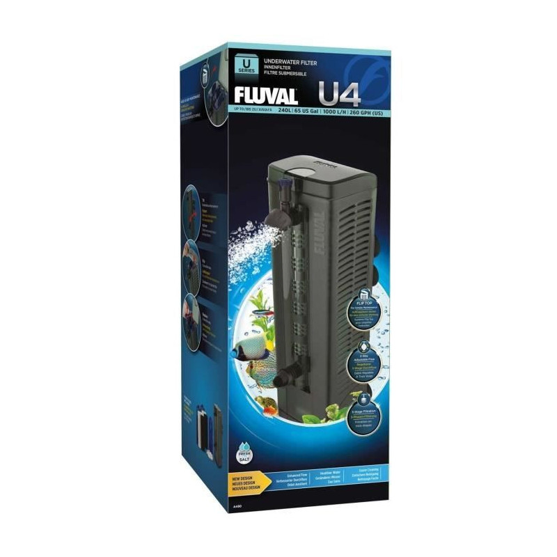 FLUVAL Submersible filter U4 - For aquarium