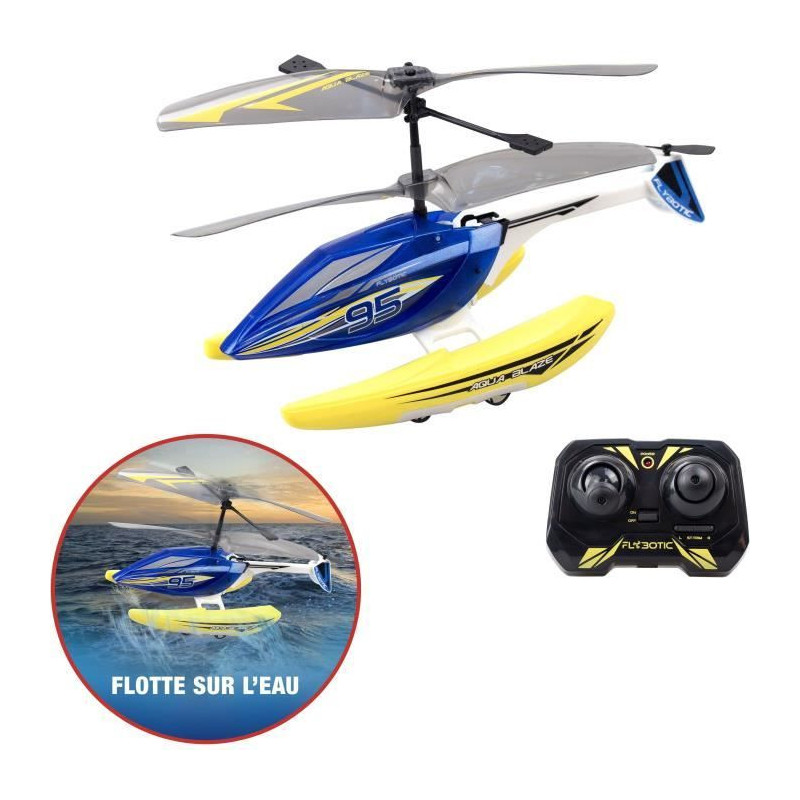 Remote Control Helicopter - FLYBOTIC - Helico Aqua Blaze - 19 -5 cm -
