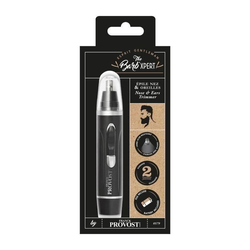 FRANCK PROVOST - 0579 - Barb'Xpert nose and ears trimmer - Battery pow