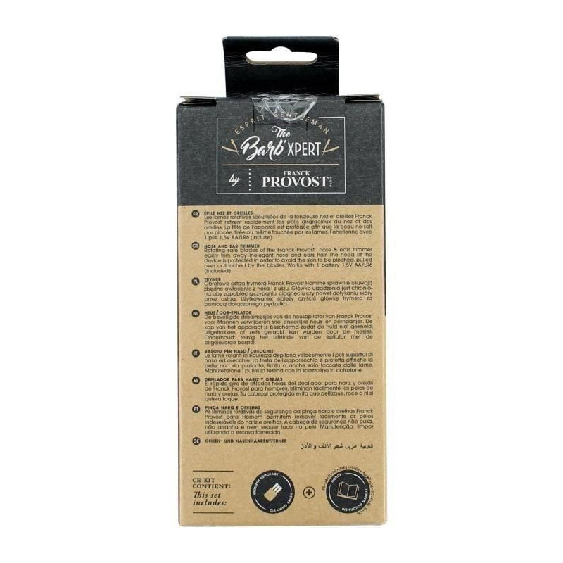 FRANCK PROVOST - 0579 - Barb'Xpert nose and ears trimmer - Battery pow