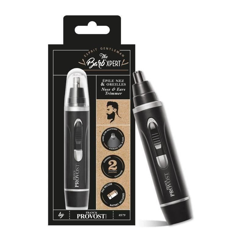 FRANCK PROVOST - 0579 - Barb'Xpert nose and ears trimmer - Battery pow