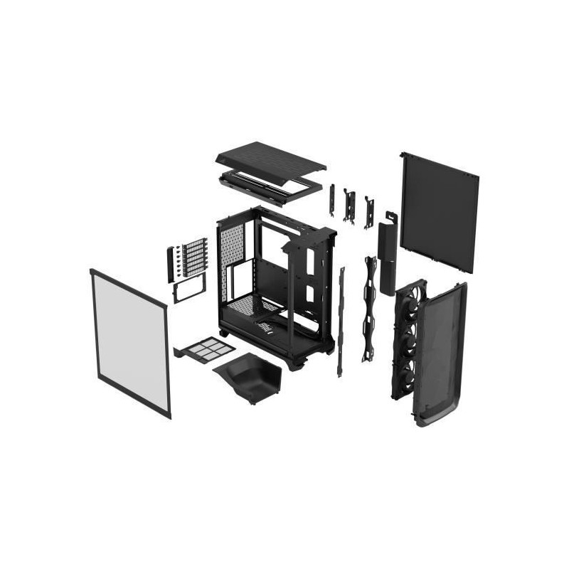 PC Case - FRACTAL DESIGN - Meshify 3 TG - E-ATX (277 mm) - 3 fans - 20