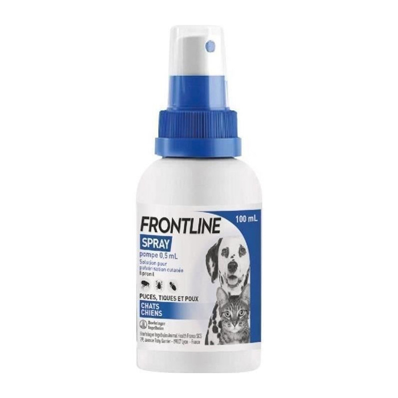 Antiparasitic spray frontline - 100 ml - for dogs and cats