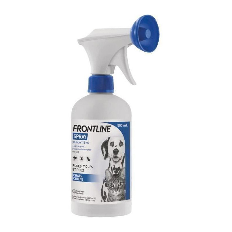 FRONTLINE Spray - Anti-flea and anti-tick for dogs and cats - 250 ml