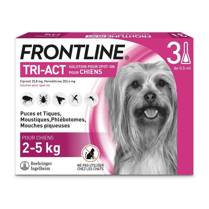 Frontline Tri-Act 5-10kg-3 pipettes