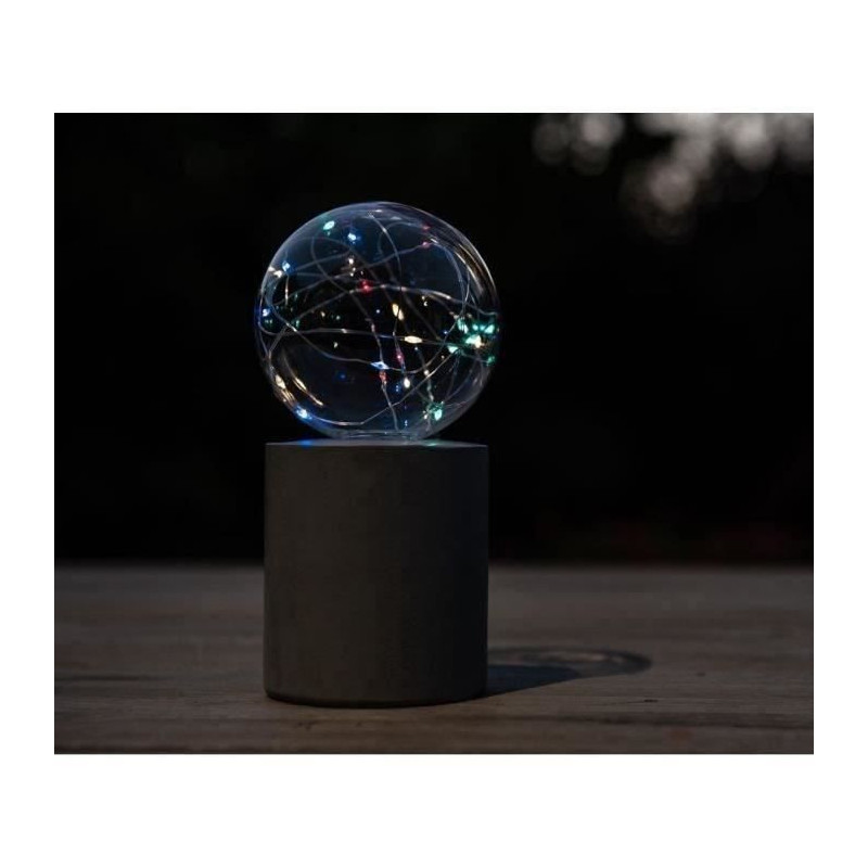 Solar table lamp - GARDEN ID Nordic Light - Ø10 h19 cm - Autonomy 6 t