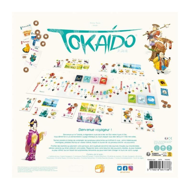 Tokaido: 10th Anniversary - Asmodee - Adventure and collection game -