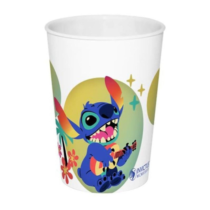 Tableware set - FUN HOUSE - LILO AND STITCH Glass, plate Ø22 cm and