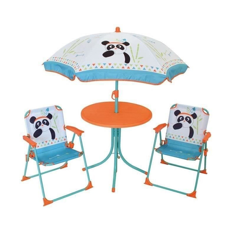 FUN HOUSE 713095 INDIAN PANDA Garden furniture with a table, 2 folding