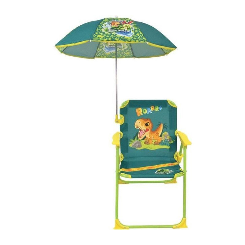 FUN HOUSE JURASSIC WORLD Dinosaur camping folding chair - H.38.5 x W.3