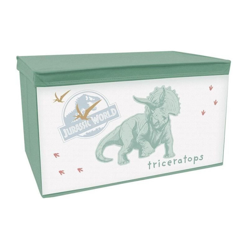 FUN HOUSE Jurrasic World Dinosaur Toy Chest - Foldable - 55.5 x 34.5 x