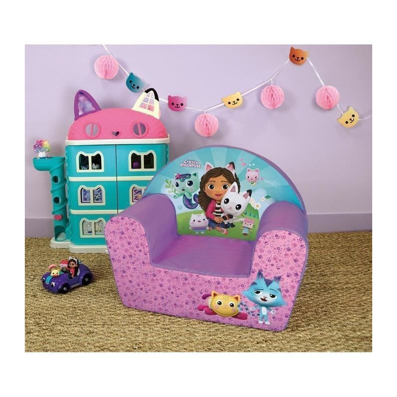 Club chair for children GABBY AND THE MAGIC HOUSE - Fun House - L.52 x
