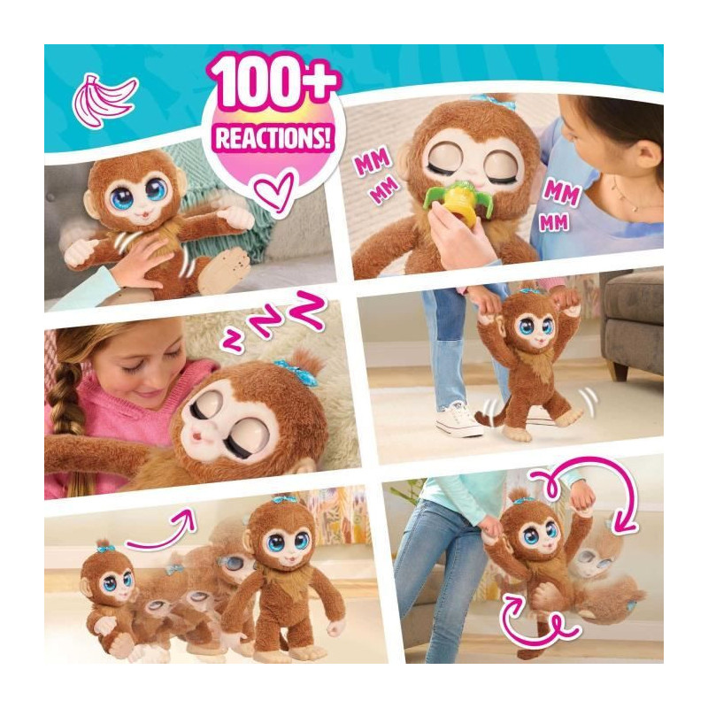 Interactive Toy - FURREAL FRIENDS - Peanut the Monkey - Over 100 React