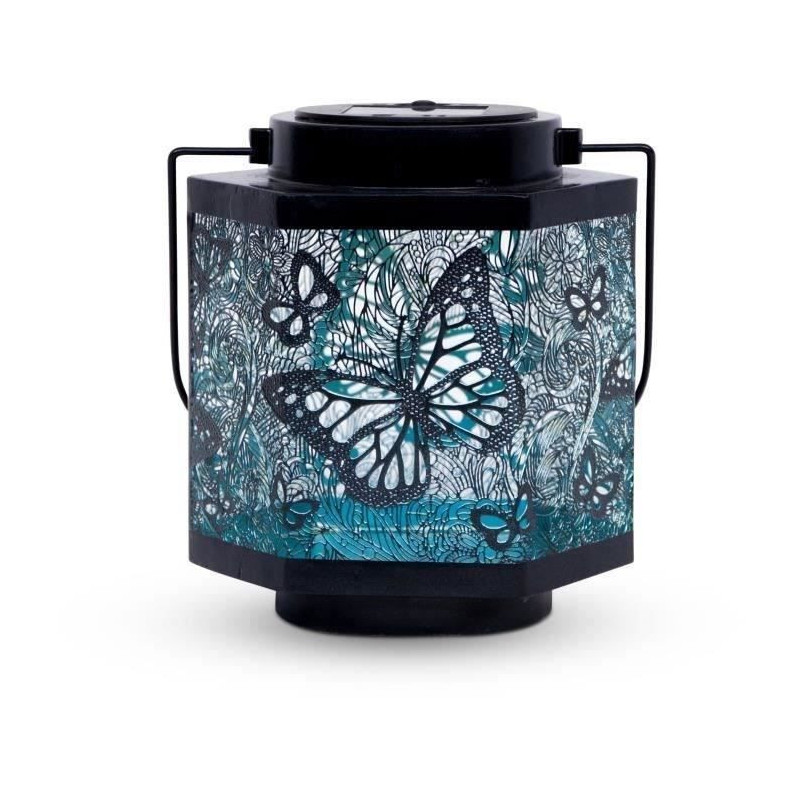 Solar lantern - GARDEN ID Papillon - Ø13 h15 cm - Autonomy 8h - Switc
