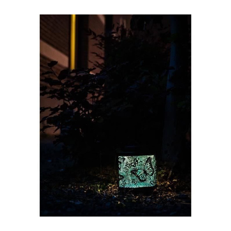Solar lantern - GARDEN ID Papillon - Ø13 h15 cm - Autonomy 8h - Switc