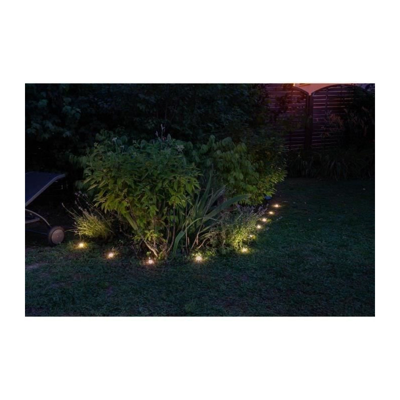 SOLAR GUIRLAND SLIVING TAKES 10 White LED stakes