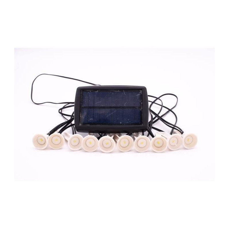 SOLAR GUIRLAND SLIVING TAKES 10 White LED stakes