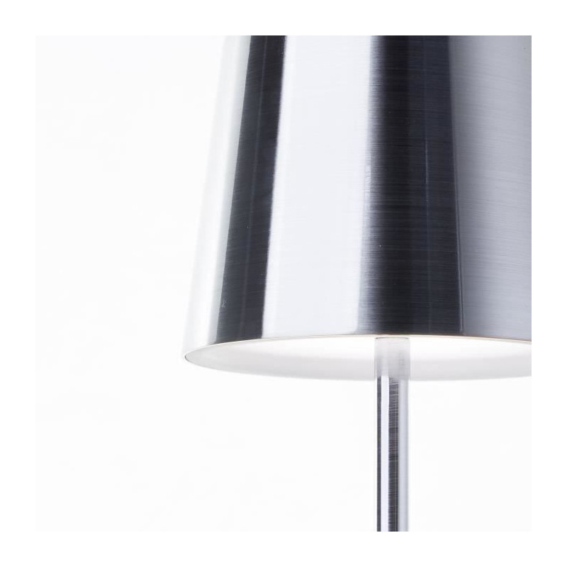 Outdoor table lamp - BRILLIANT - XAANA - Rechargeable - Chrome - LED -