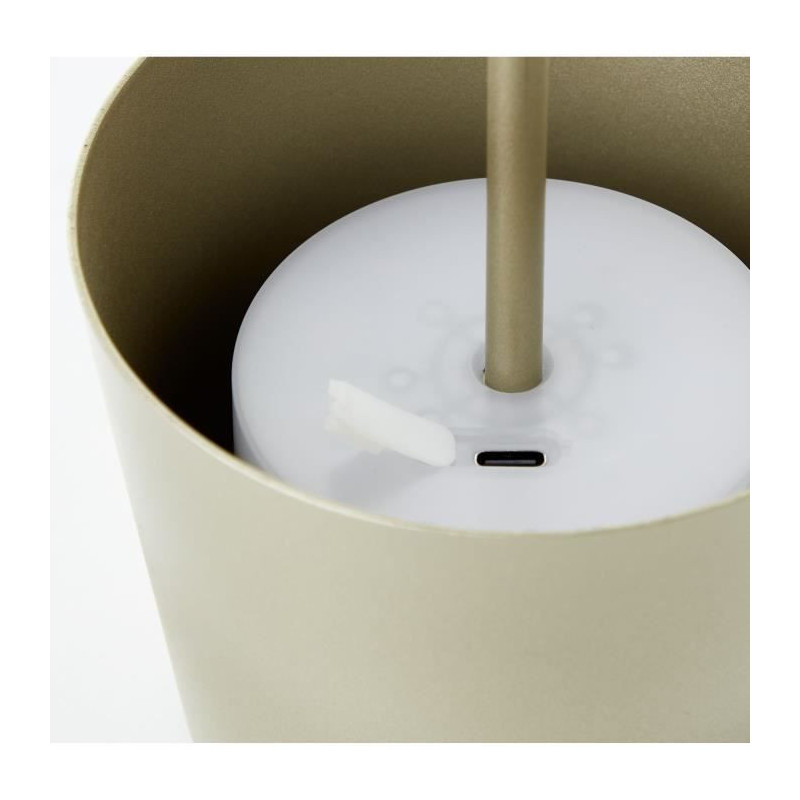 Outdoor table lamp - BRILLIANT - KAAMI - Rechargeable - Matte gold - L