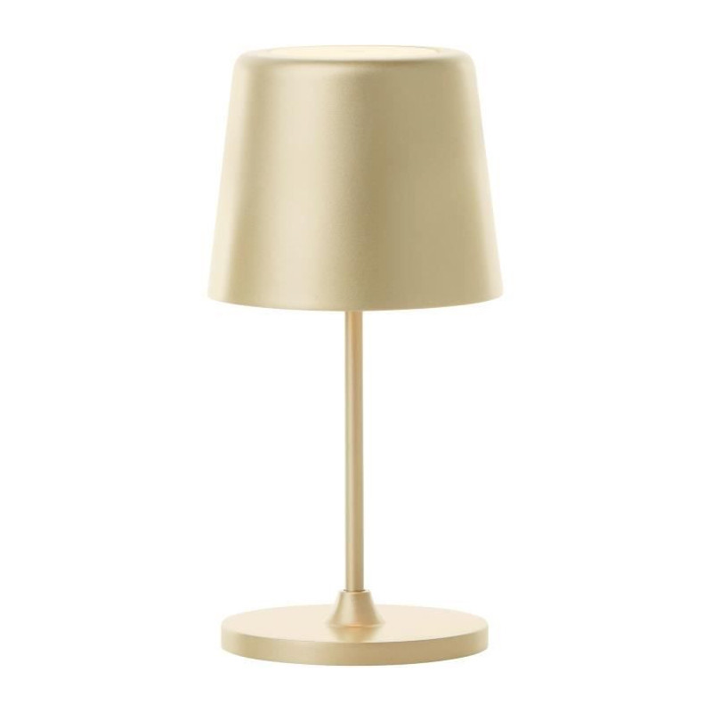 Outdoor table lamp - BRILLIANT - KAAMI - Rechargeable - Matte gold - L