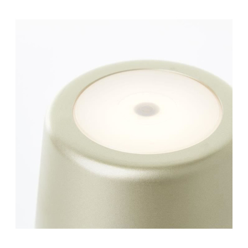 Outdoor table lamp - BRILLIANT - KAAMI - Rechargeable - Matte gold - L