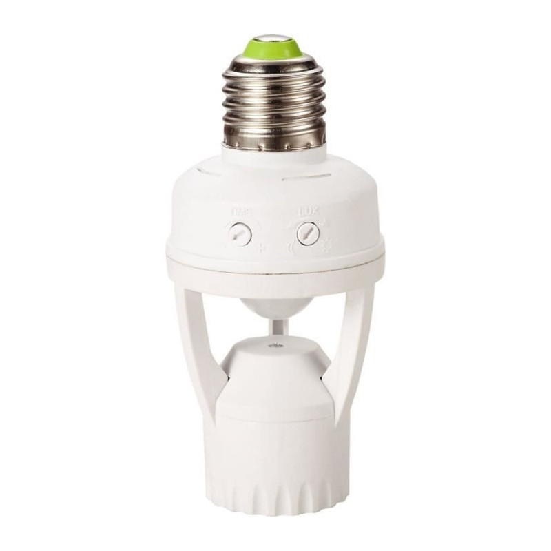 E27 socket - GAO - Detector - 360°, adjustable duration, LED/CFL comp