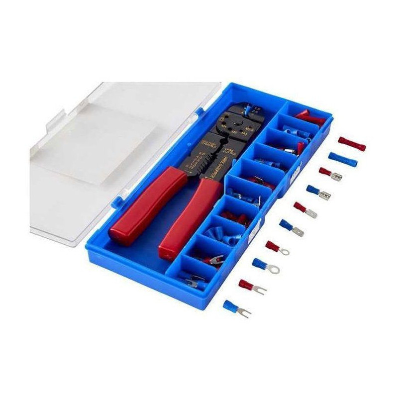 Pliers - GAO - Crimping/stripping - Supplied with 50 terminals, easy t