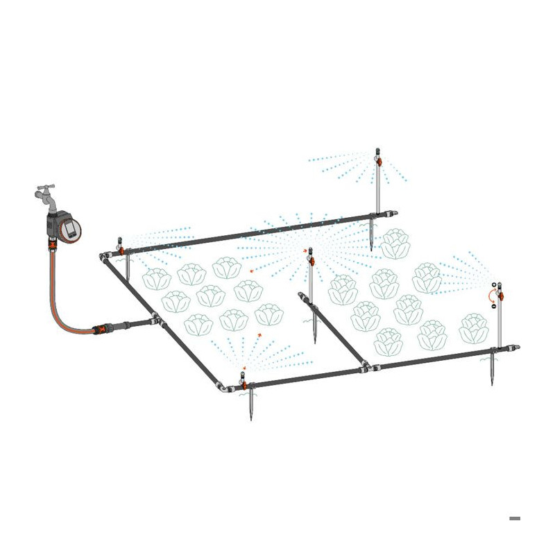 GARDENA Vegetable Garden Starter Kit - up to 60m² - 13450-20
