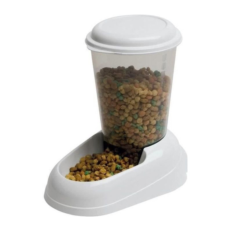 FERPLAST Dispenser Zenith 3L plastic - 29,2x20,2x28,8 - White - Dog an