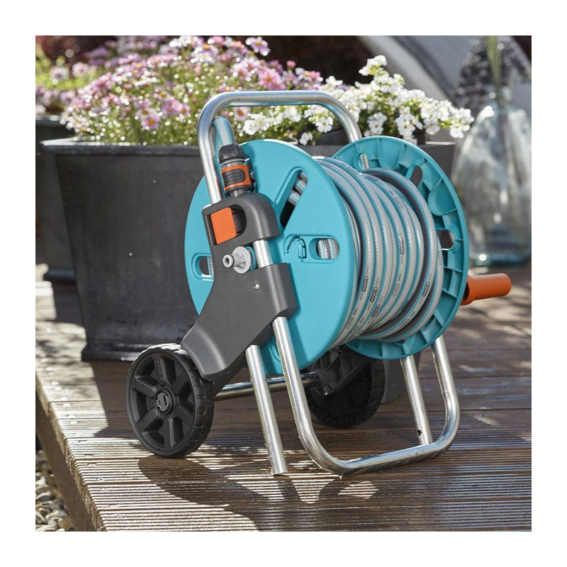 Gardena Sleaks Size S wheels Size S-Delivered with 20m Ø 13mm hose an