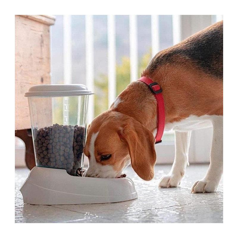 FERPLAST Dispenser Zenith 3L plastic - 29,2x20,2x28,8 - White - Dog an