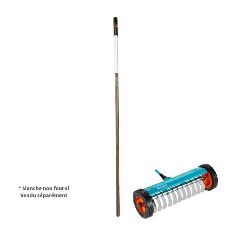 Gardena Racifier on wheels 32cm Combisystem-Stainless steel blades ant